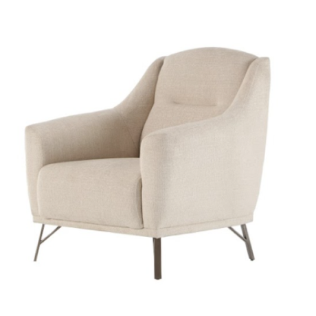 Mirante Beatto Cream Accent Chair - Ornate Home