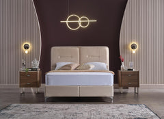 Mirante Walnut Nightstand - Ornate Home