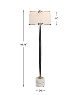 Miraz Black Iron Floor Lamp - Ornate Home