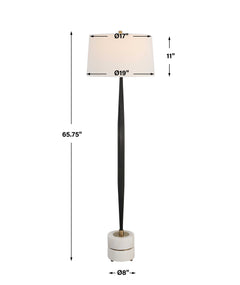 Miraz Black Iron Floor Lamp - Ornate Home