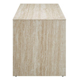 Mirella 62" Faux Travertine Long Bench - Ornate Home