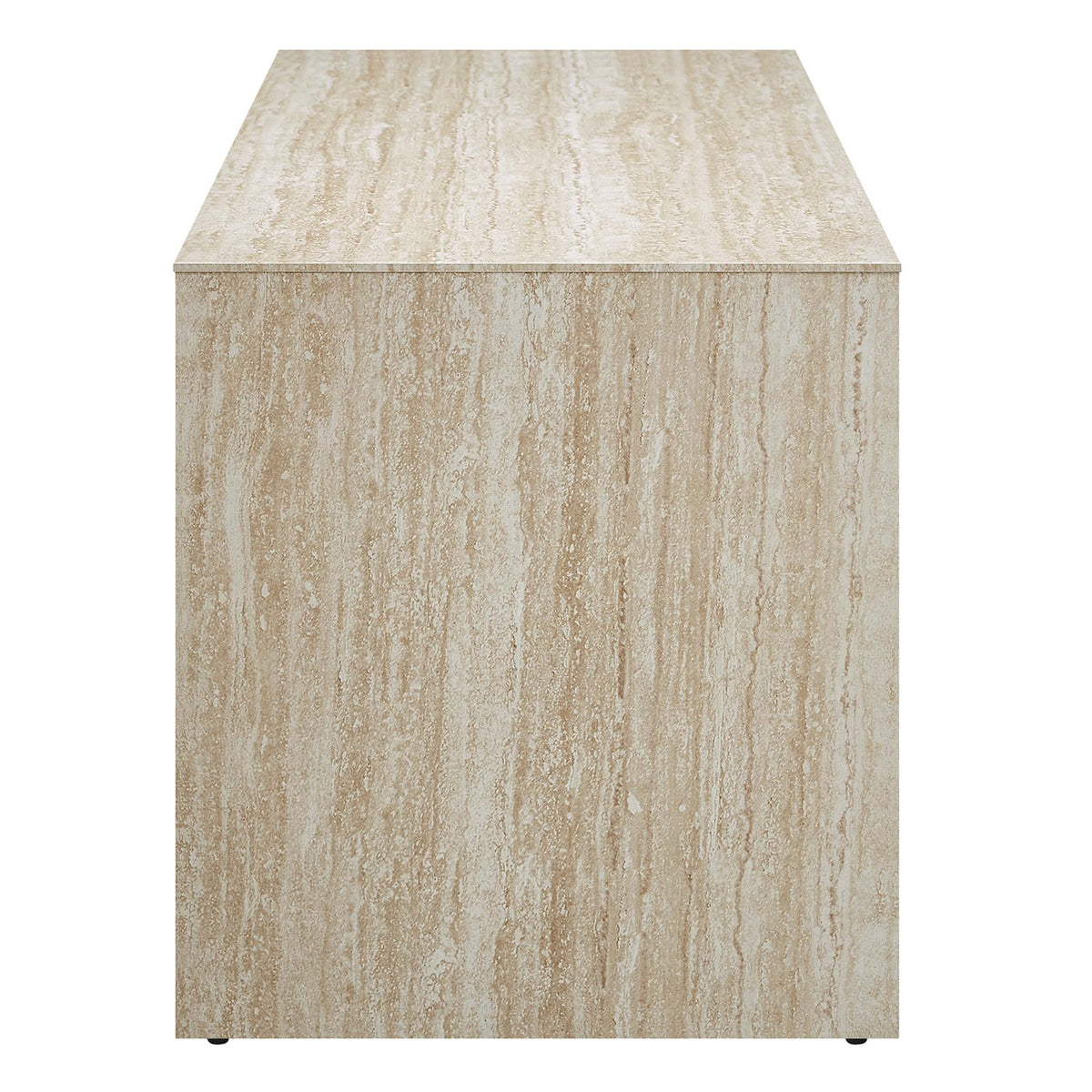 Mirella 62" Faux Travertine Long Bench - Ornate Home