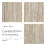 Mirella 62" Faux Travertine Long Bench - Ornate Home