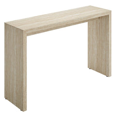 Mirella Faux Travertine Console Table - Ornate Home
