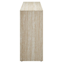 Mirella Faux Travertine Console Table - Ornate Home