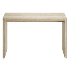Mirella Faux Travertine Console Table - Ornate Home