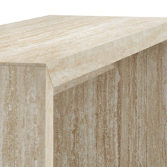 Mirella Faux Travertine Console Table - Ornate Home