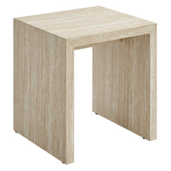 Mirella Faux Travertine Side Table - Ornate Home
