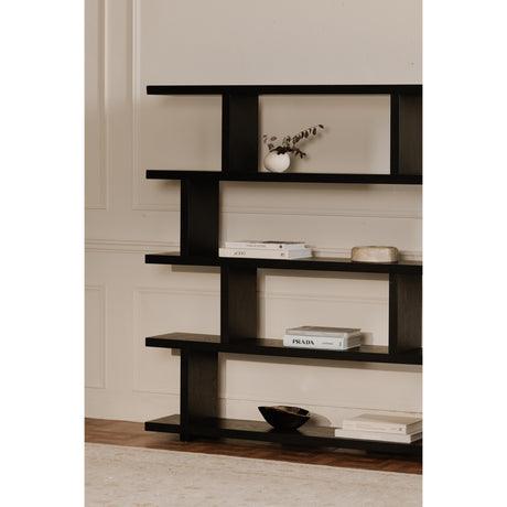 Miri Black Large Shelf - Ornate Home