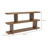 Miri Brown Small Shelf - Ornate Home