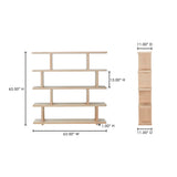 Miri Oak Large Shelf - Ornate Home