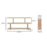 Miri Oak Small Shelf - Ornate Home