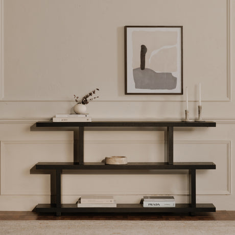 Miri Small Black Shelf - Ornate Home