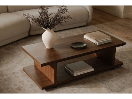 Miri Walnut Coffee Table - Ornate Home