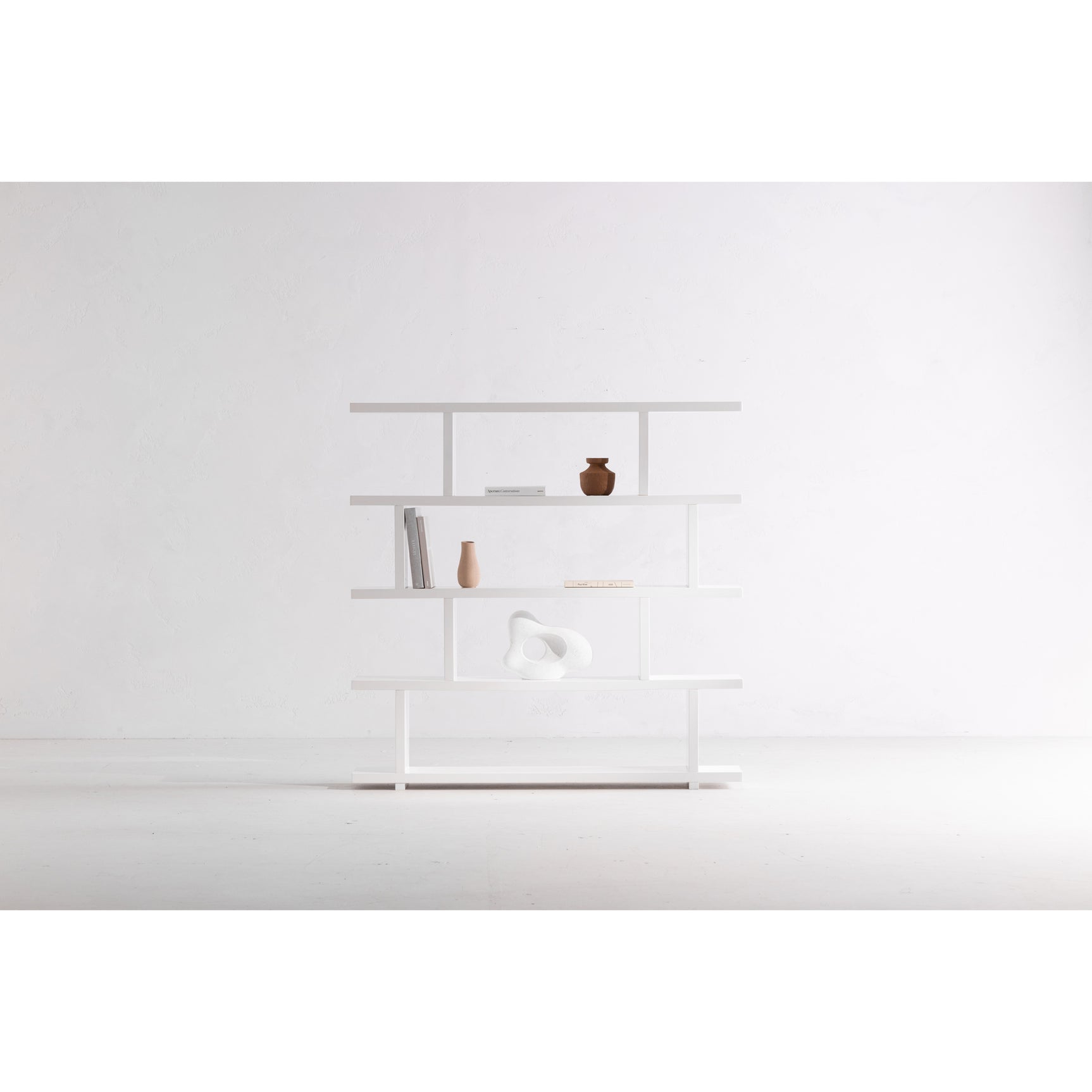 Miri White Large Shelf - Ornate Home