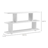 Miri White Small Shelf - Ornate Home