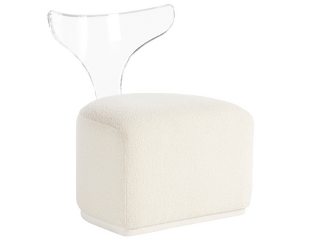 Mirissa Acrylic/Ivory Swivel Chair - Ornate Home