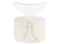 Mirissa Acrylic/Ivory Swivel Chair - Ornate Home