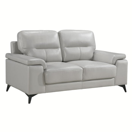 Mischa Gray Loveseat - Ornate Home