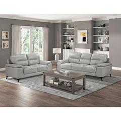 Mischa Gray Loveseat - Ornate Home