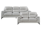 Mischa Silver Gray Sofa & Loveseat - Ornate Home