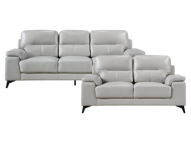 Mischa Silver Gray Sofa & Loveseat - Ornate Home
