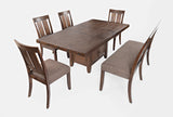 Mission Viejo Brown High/Low Ext Dining Table w/ 4 Chairs, Bench - Ornate Home
