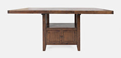 Mission Viejo Brown High/Low Ext Dining Table w/ 4 Chairs, Bench - Ornate Home