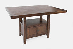 Mission Viejo Brown High/Low Ext Dining Table w/ 4 Chairs, Bench - Ornate Home