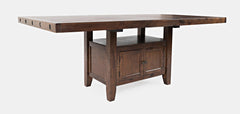 Mission Viejo Brown High/Low Ext Dining Table w/ 4 Chairs, Bench - Ornate Home