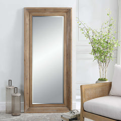 Missoula Woodtone Large Natural Wood Mirror - Ornate Home
