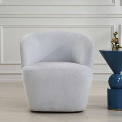 Mist Blue Barrel Swivel Chair - Ornate Home