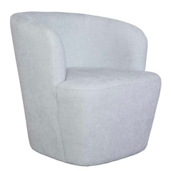Mist Blue Barrel Swivel Chair - Ornate Home