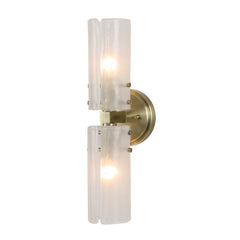 Mistie Brass 2 Light Glass Sconce - Ornate Home