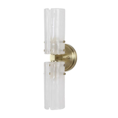 Mistie Brass 2 Light Glass Sconce - Ornate Home