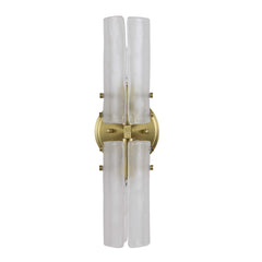 Mistie Brass 2 Light Glass Sconce - Ornate Home