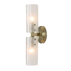 Mistie Brass 2 Light Glass Sconce - Ornate Home