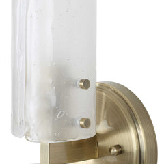 Mistie Brass 2 Light Glass Sconce - Ornate Home