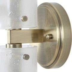Mistie Brass 2 Light Glass Sconce - Ornate Home