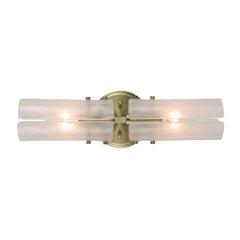 Mistie Brass 2 Light Glass Sconce - Ornate Home