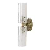 Mistie Brass 2 Light Glass Sconce - Ornate Home
