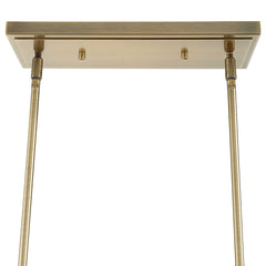 Mistie Brass 8 Light Linear Chandelier - Ornate Home