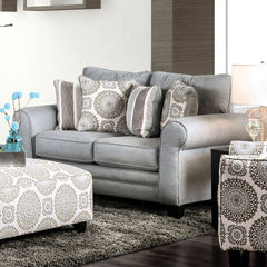 Misty Blue Gray Loveseat - Ornate Home