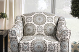 Misty Ivory/Pattern Chair - Ornate Home