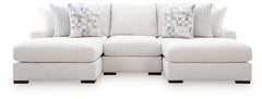 Misty-Lakes Chalk 3-Piece Double Chaise Sectional - Ornate Home