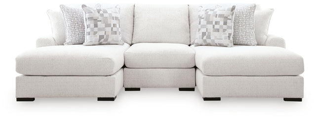 Misty-Lakes Chalk 3-Piece Double Chaise Sectional - Ornate Home