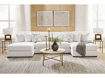 Misty-Lakes Chalk 4-Piece Double Chaise Sectional - Ornate Home
