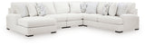 Misty-Lakes Chalk 5-Piece Sectional with Chaise (Online Special Price) - Ornate Home