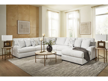 Misty-Lakes Chalk 5-Piece Sectional with Chaise - Ornate Home