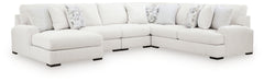 Misty-Lakes Chalk 5-Piece Sectional with Chaise - Ornate Home